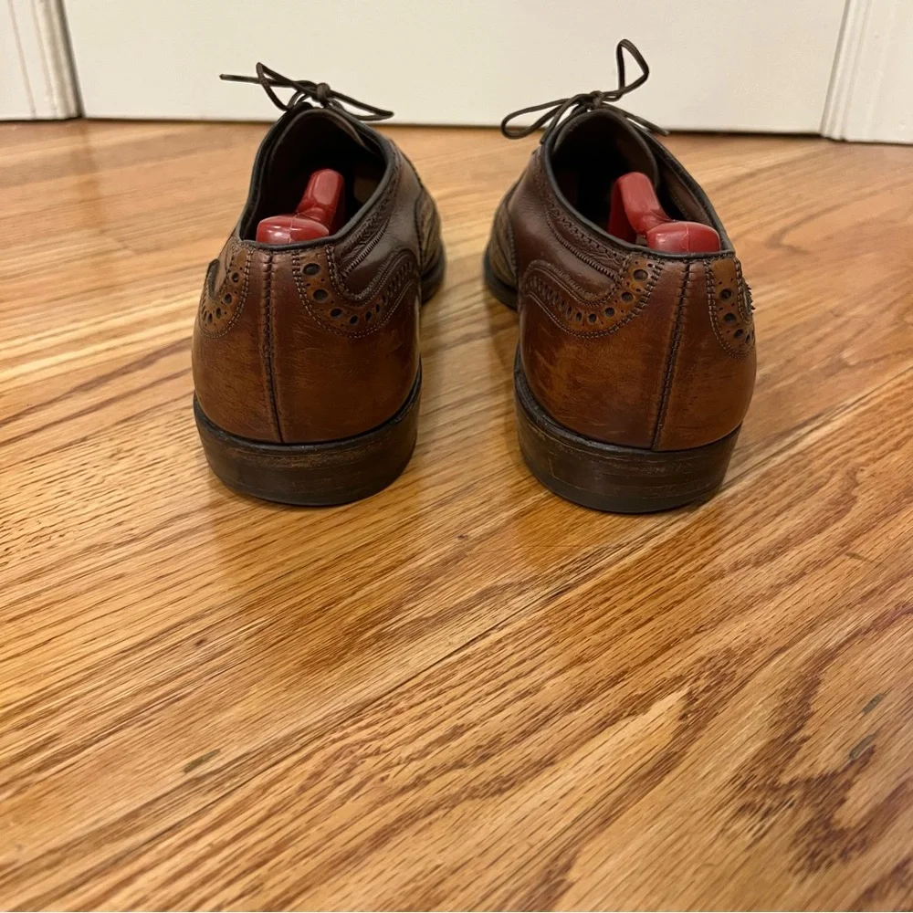 Allen Edmonds McAllister Men’s Brogue Leather Wingtip Dress Shoes Oxfords 10.5 C